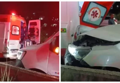Colisão na BR-324 deixa equipe do Samu e paciente feridos em Salvador