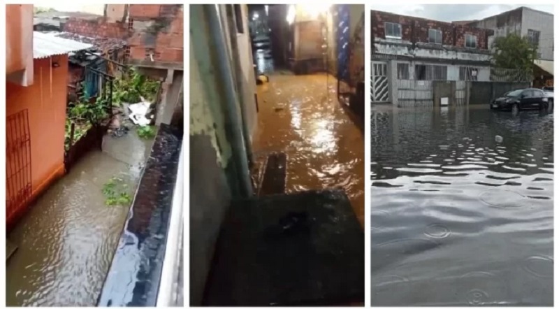 Domingo de Caos: Chuva forte alaga bairros e deixa Salvador em nível de atenção
