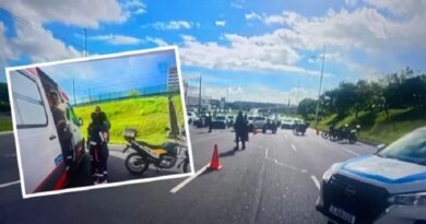 Pânico na Paralela: Funcionário em Surto Rouba Ônibus e PM Atira em Pneus