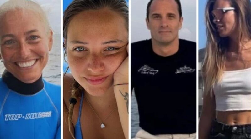 Cinco turistas italianos morrem presos em caverna submarina