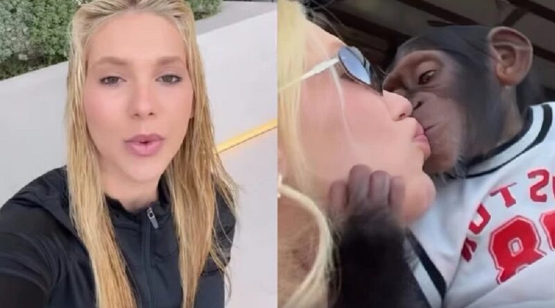 Virginia Fonseca se desculpa após vídeo com macaco e defende Vini Jr.: “Jamais faria algo para humilhá-lo”