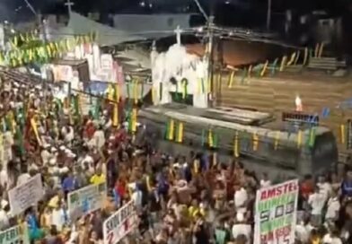 Arma de PM cai e dispara acidentalmente durante arrastão do Psirico em Salvador; três ficam feridos