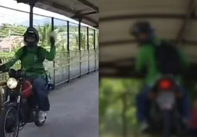 “Se aparecer, eu quebro”: Motociclista flagrado em passarela ameaça equipe de TV no Ceará