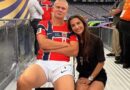 Namorada de Haaland celebra vitória sobre o Brasil e repercute nas redes sociais