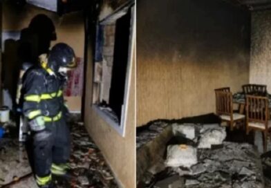 Casa de sargento da PM é destruída por incêndio em condomínio de Feira de Santana