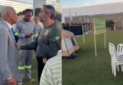 Pastor Isidório monta acampamento em frente ao Congresso pela escala 5×2