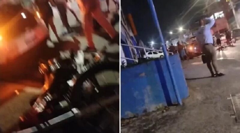 Carro em fuga da polícia atropela motociclista de aplicativo e passageira no Subúrbio de Salvador
