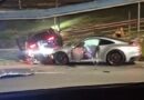 Porsche fica destruído após colisão na Avenida Paralela, em Salvador
