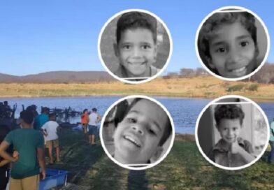 Quatro crianças da mesma família morrem afogadas em açude de Paramirim