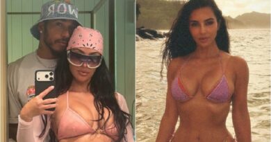 Kim Kardashian compartilha momentos românticos e em família ao lado de Lewis Hamilton